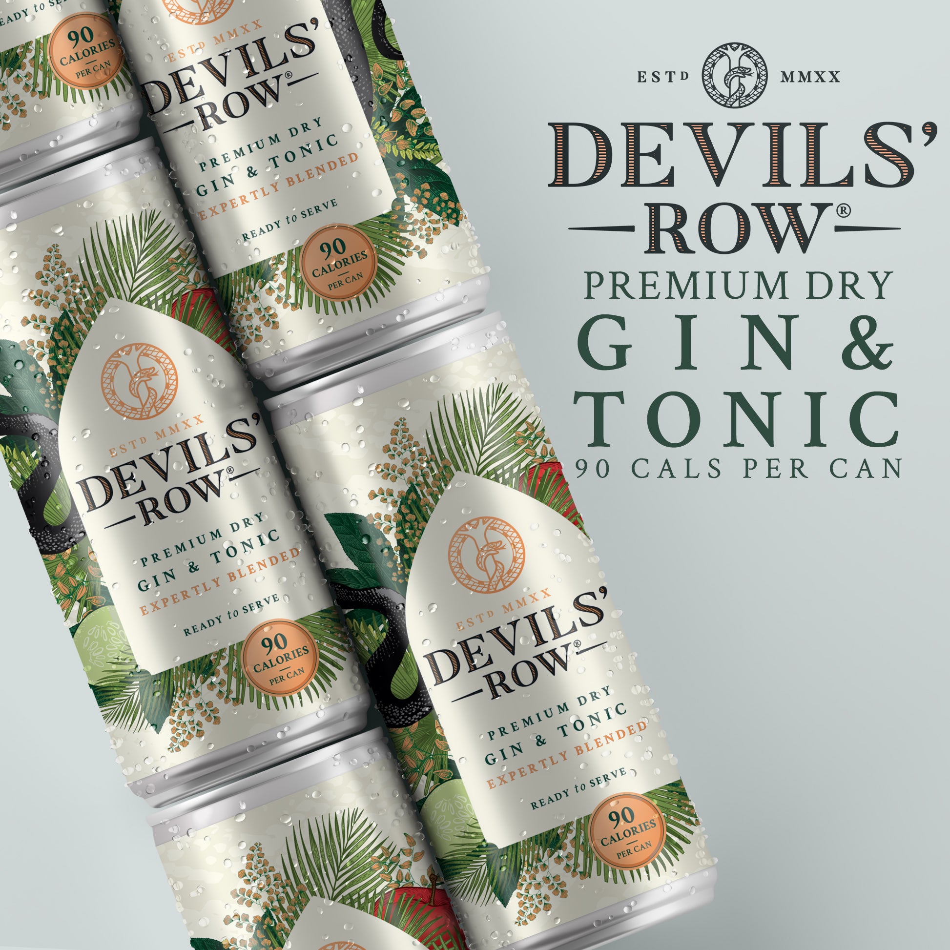 Devils' Row Gin & Tonic cans